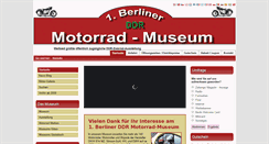 Desktop Screenshot of erstesberliner-ddr-motorradmuseum.de